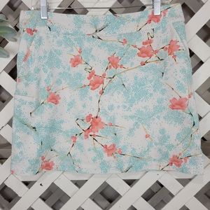 Trigelle Cherry Blossom Pattern Golf Skort Size 10